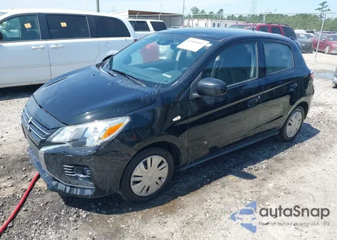 2021 Mitsubishi Mirage Es/Le/Carbonite Edition z USA, uszkodzony, nr VIN ML32AUHJ2MH004720